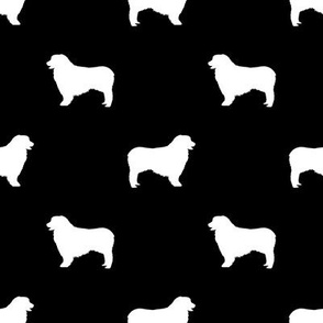 Australian Shepherd silhouette dog breeds black