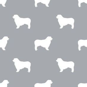 Australian Shepherd silhouette dog breeds grey