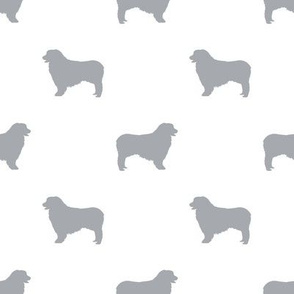Australian Shepherd silhouette dog breeds white grey