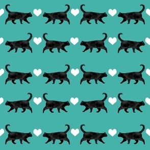 black cat heart fabric pet friendly patterns