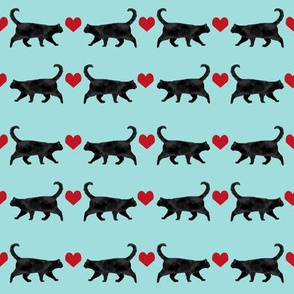 black cat heart fabric pet friendly patterns 