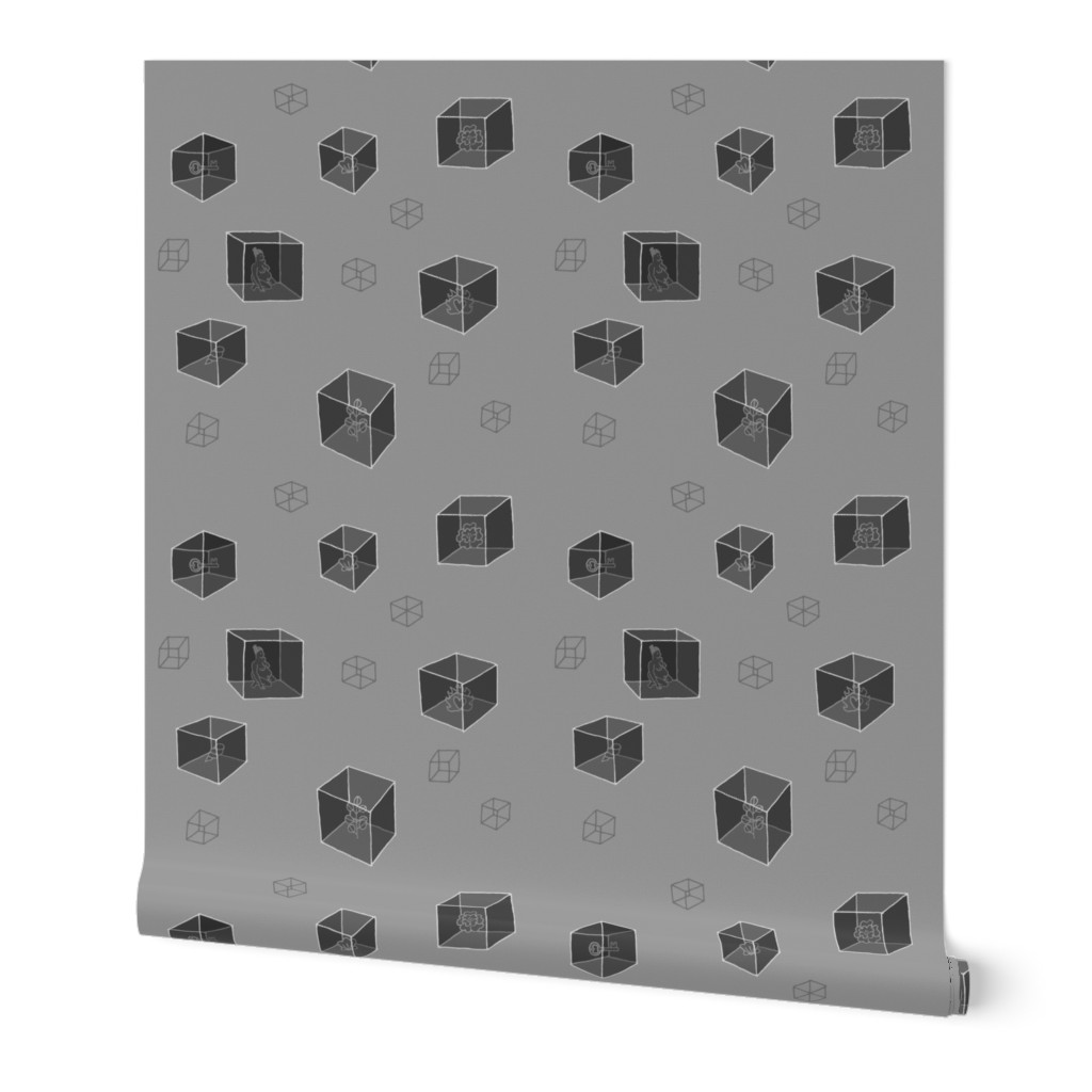 Things in Cubes (solids) (gray)