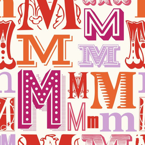  Seamless letter M pattern