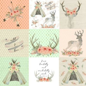 Wild and Free Wholecloth Small | Woodland Watercolor