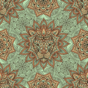 Green Lion Mandala