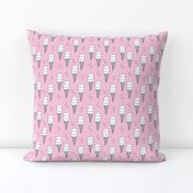 Ice cream cone illustration summer love candy time girls pink