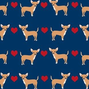 Chihuahua heart fabric pet dog breed
