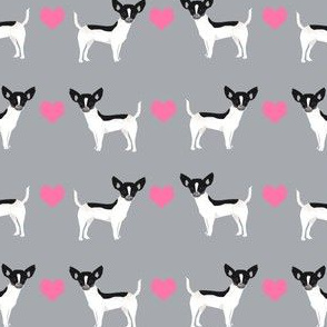 Chihuahua piebald heart fabric pet dog breed