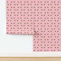 English Bulldog heart fabric pet dog breed