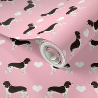 English Springer Spaniel heart fabric pet dog breed