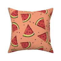 Tossed watermelons - vintage