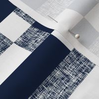 With a twist: Navy + white + textured twisted stripes by Su_G_©SuSchaefer