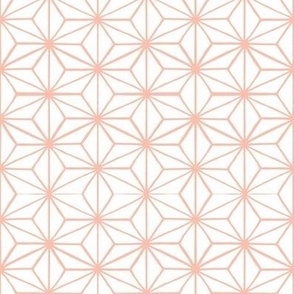 Star Tile White & Peach