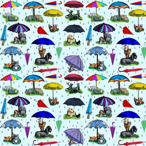 Umbrellas and Animals