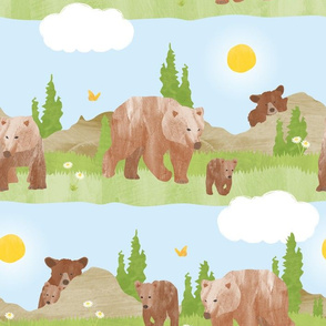 Bears in the mountains