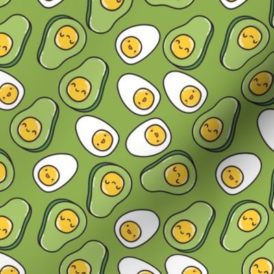 egg avocado pattern