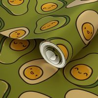 egg avocado pattern