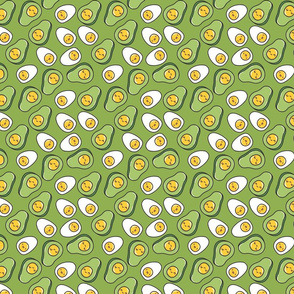 egg avocado pattern