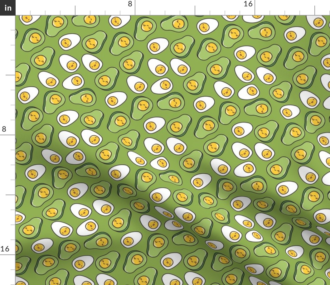 egg avocado pattern