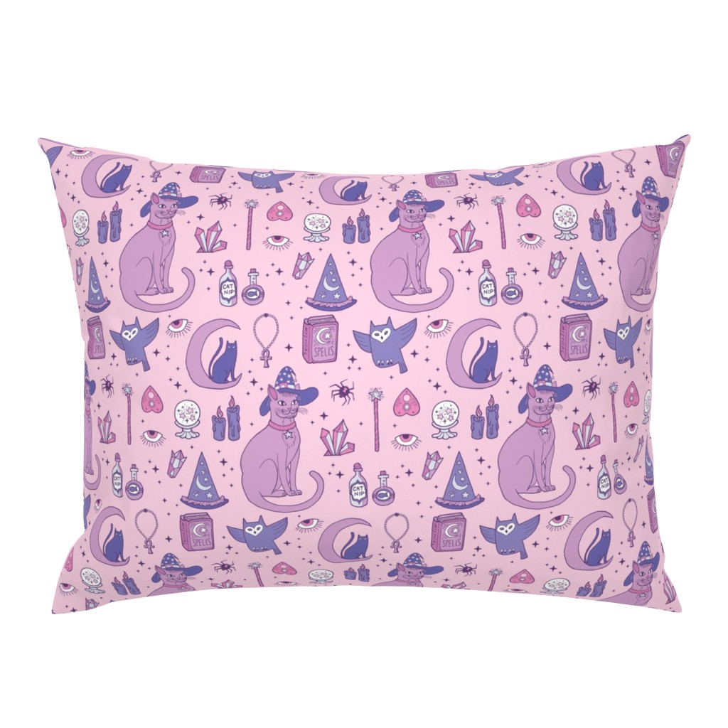 Mystical Cats in Pink