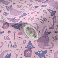 Mystical Cats in Pink