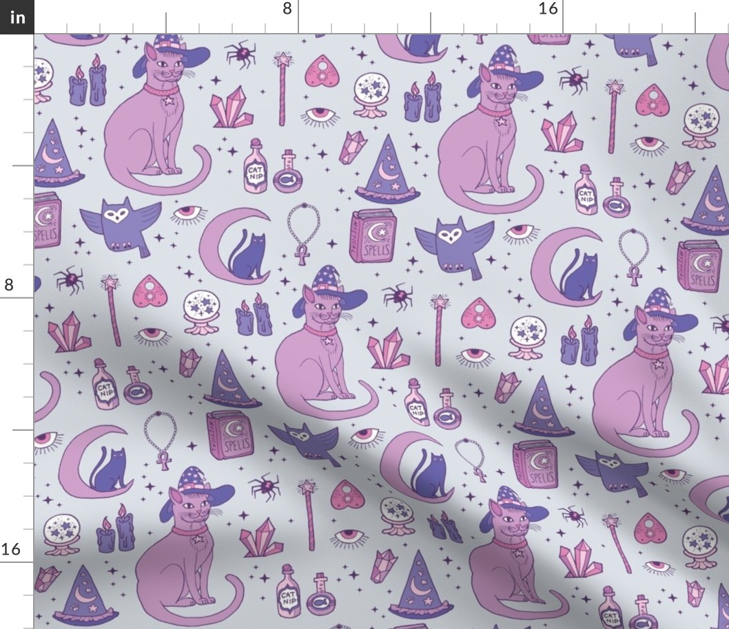 Mystical Cats in Grey