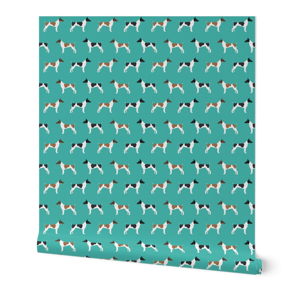 Rat Terrier dog fabric simple pattern 3