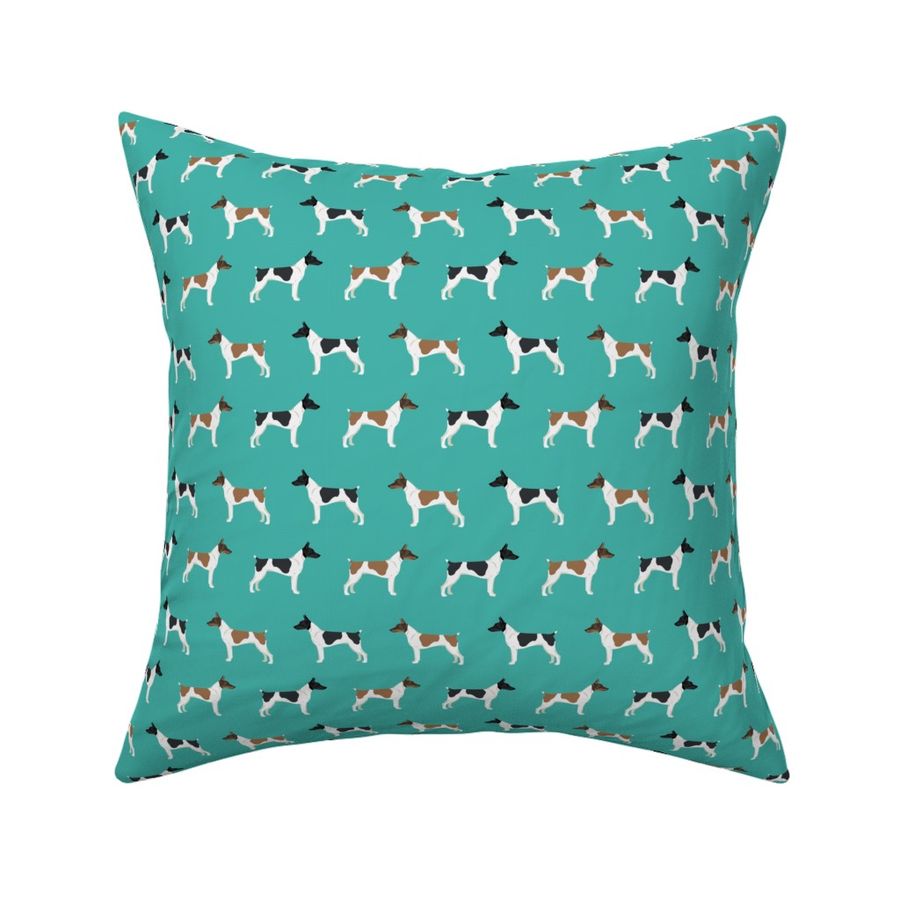 Rat Terrier dog fabric simple pattern 3