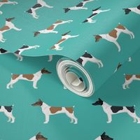 Rat Terrier dog fabric simple pattern 3