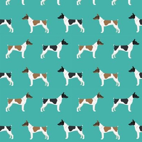 Rat Terrier dog fabric simple pattern 3
