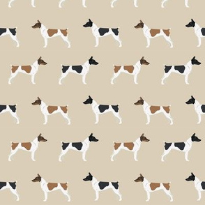Rat Terrier dog fabric simple pattern 