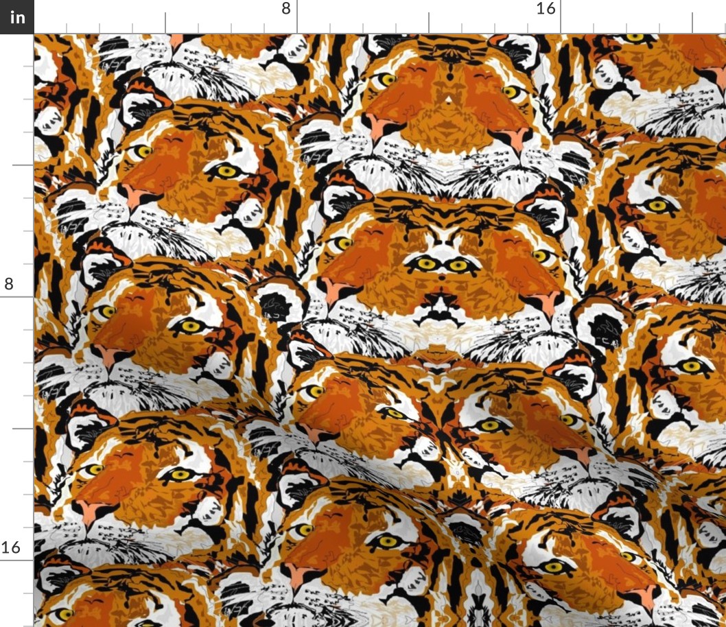 MIrrored Tiger Motif