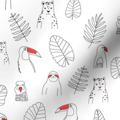 rainforest animals pattern2