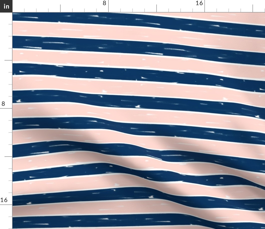 navy and blush stripes // stripe fabric nursery baby design girls stripes coordinate fabric