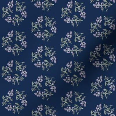 Lupine triangle on navy, small p