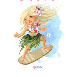 2 YARDS / 56"X72" / OHANA GIRL 