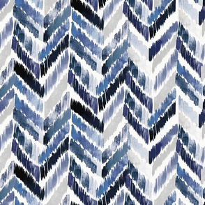 Tropical Ikat Indigo