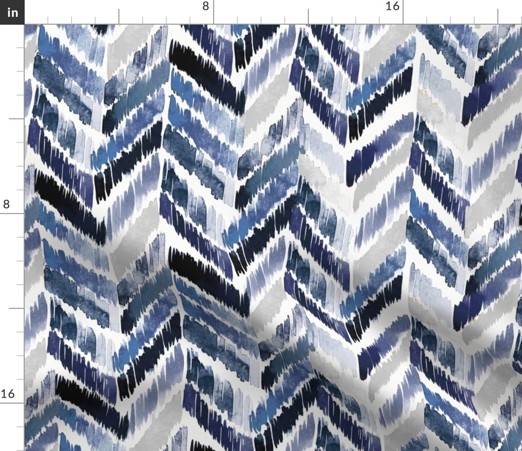 Tropical Ikat Indigo