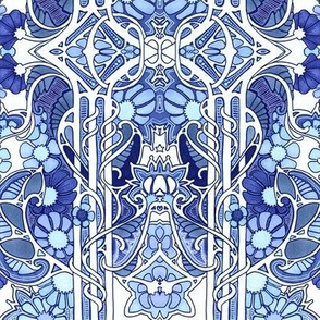 Doing the Art Nouveau Paisley Garden Twist Blues