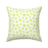 17-15D Watercolor Succulent Lime Green Yellow White Floral Southwest Spring Botanical _Miss Chiff Designs