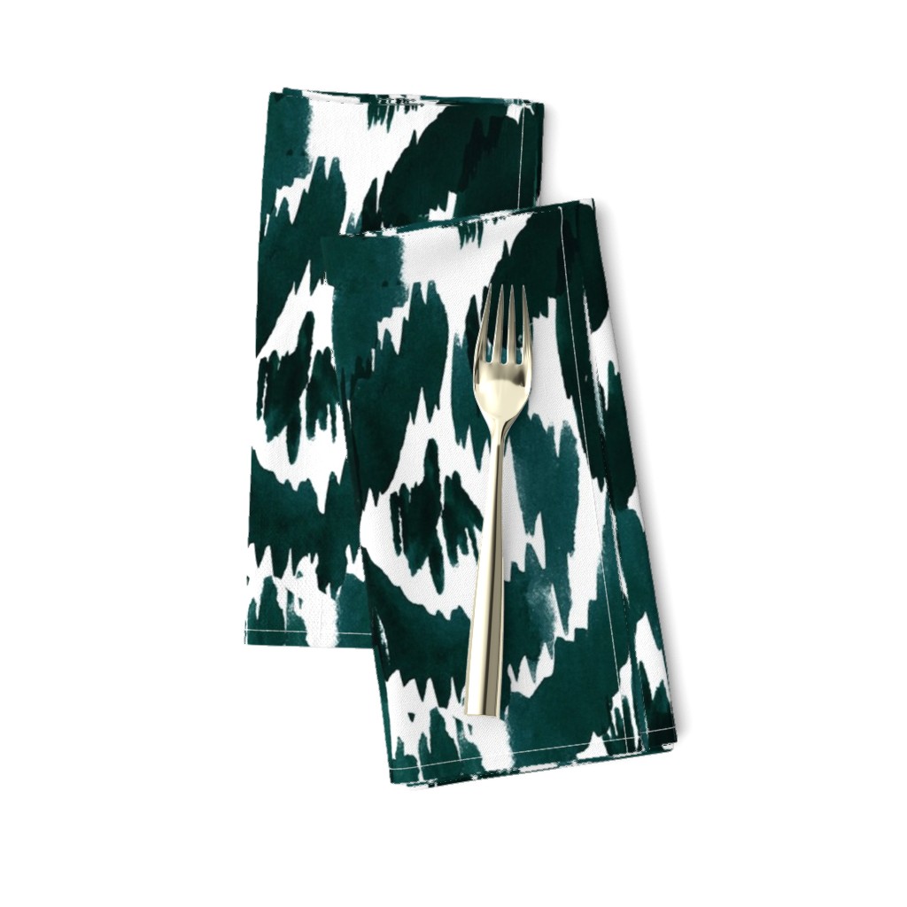 Ikat Diamonds dark green