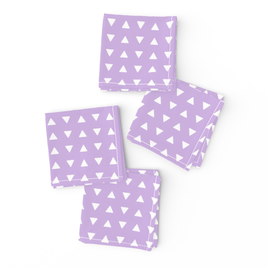 (small scale) triangles lilac || the lilac grove collection