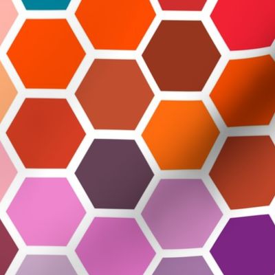 color chart hexagons