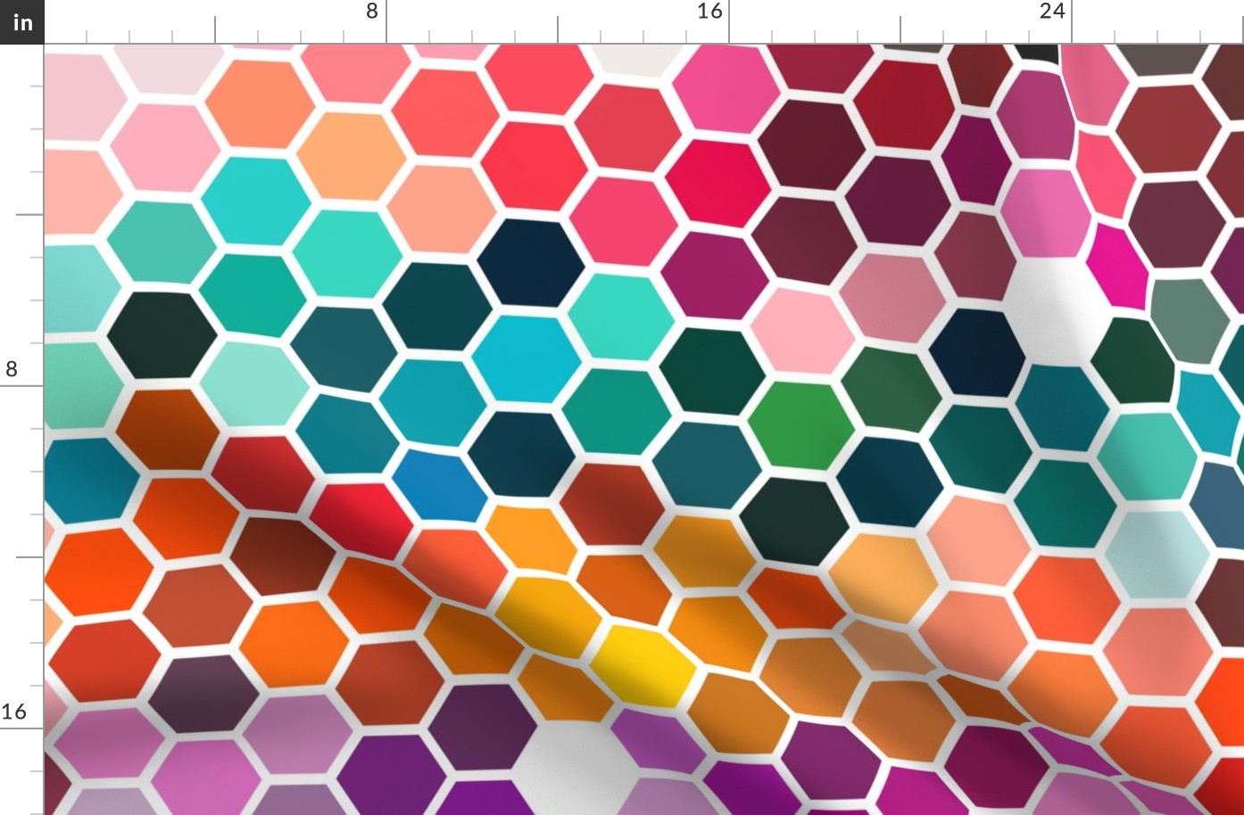 color chart hexagons