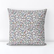 pastel rainbow leopard print fabric