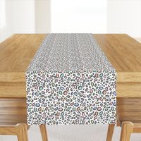 pastel rainbow leopard print fabric