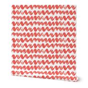 Painterly Red Chevron