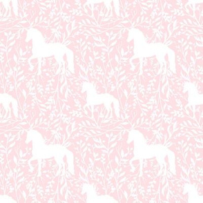 Unicorn Dancing in Vines Ballerina Pink