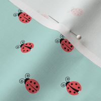 ladybug || red on blue