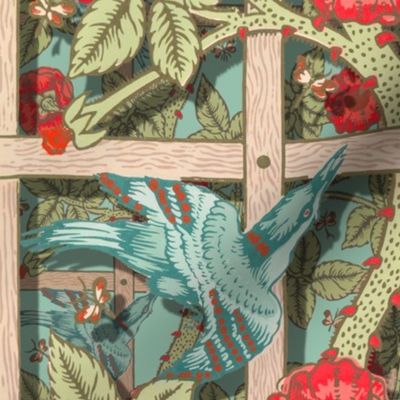 The William Morris Collection ~ Birds On A Trellis ~ Layers on Regal 